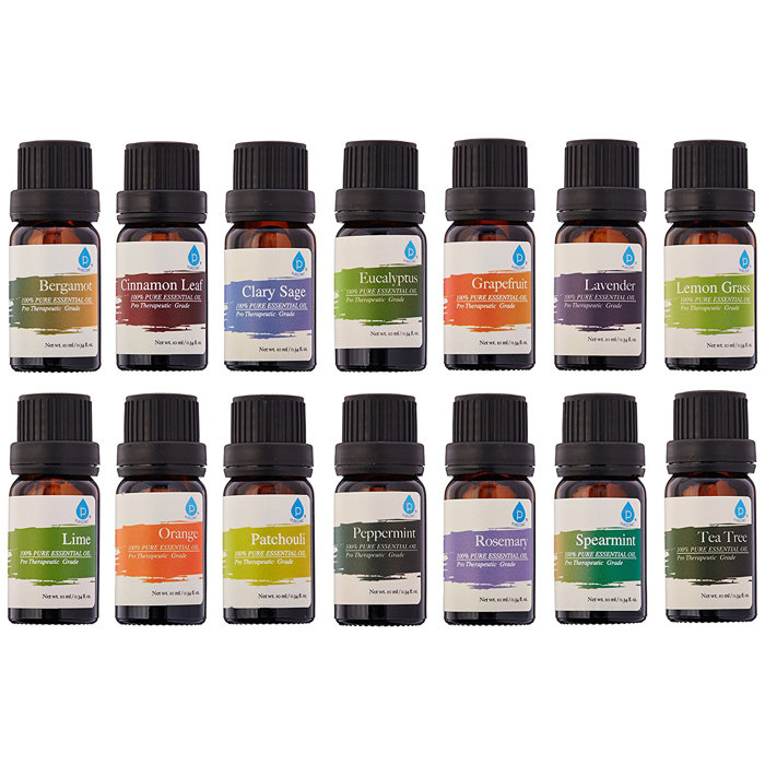 Pursonic 14 Piece 100 Pure Essential Aromatherapy Oils Gift Set